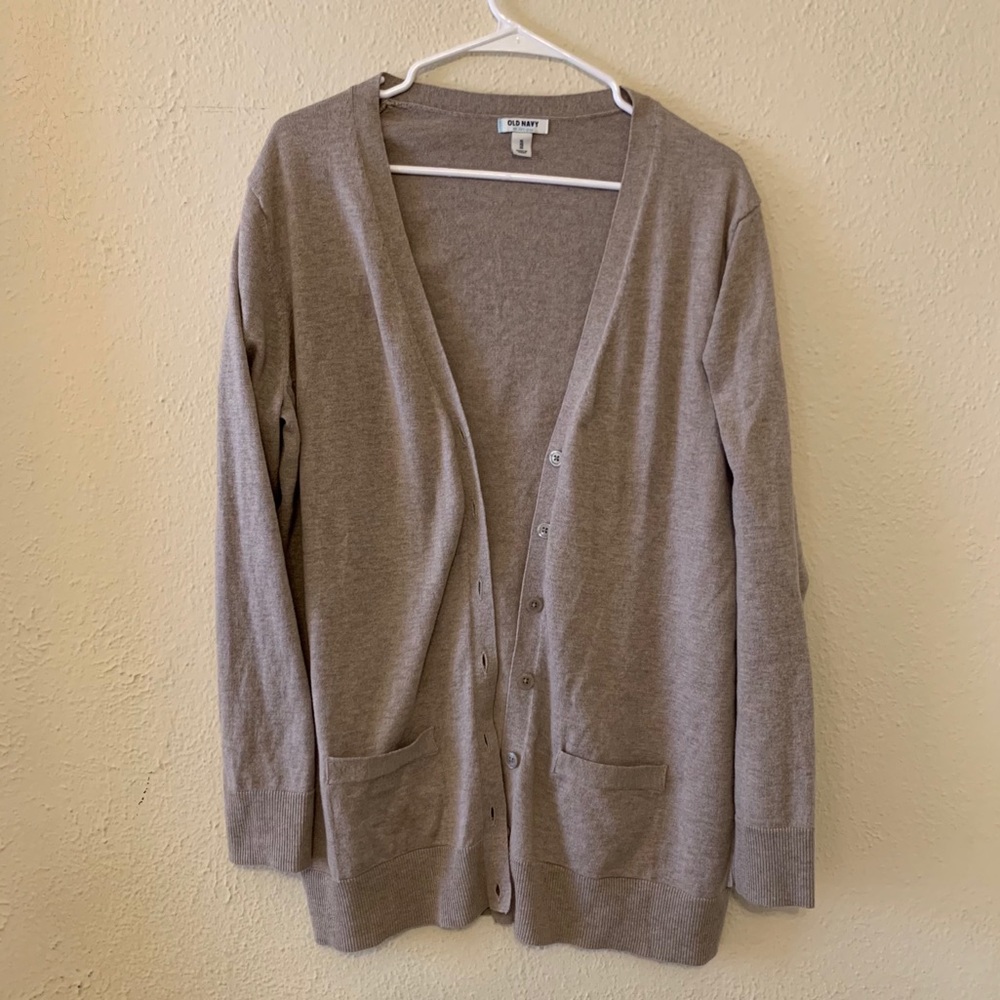 Old Navy tan cardigan